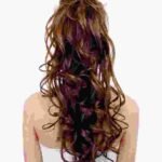 Long curly hair brown wig